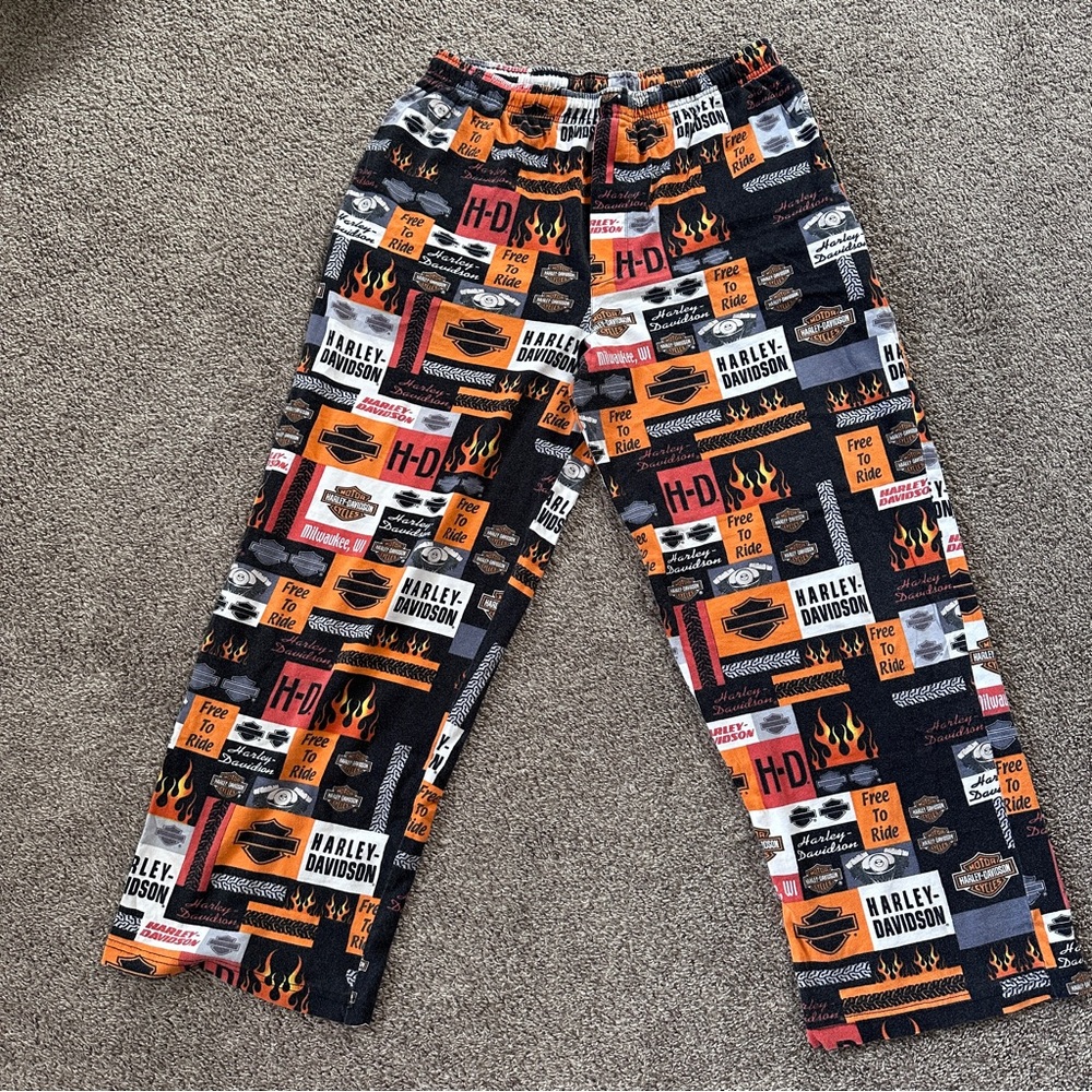 Harley Davidson Men's Medium Cotton Pajama Pants Lounge Sleepwear Milwaukee